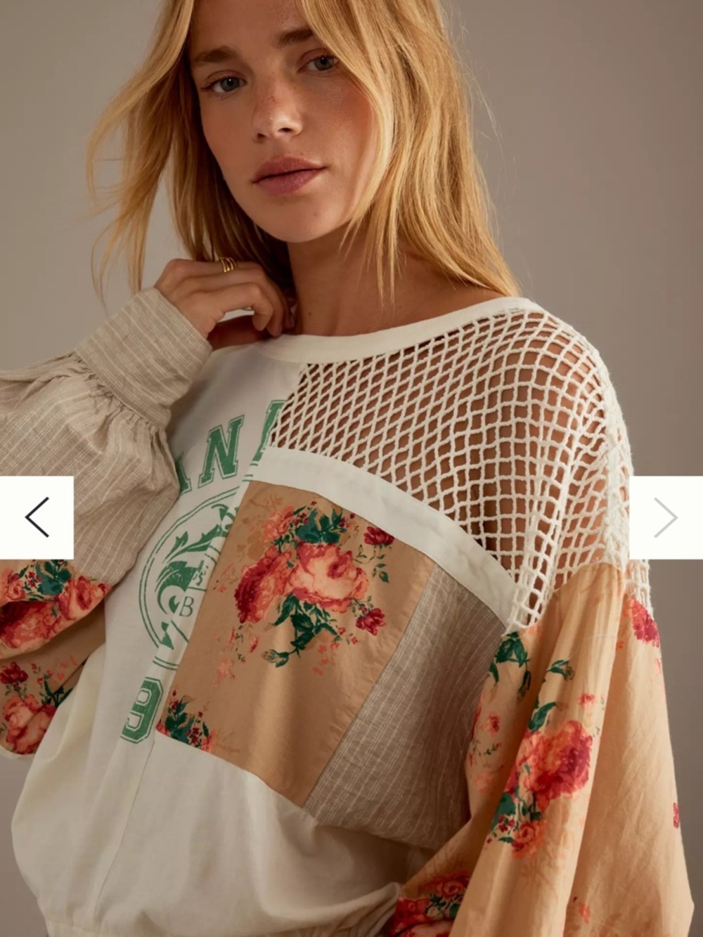 ANTHROPOLOGIE PILCRO Patchwork Batwing Top - Picture 4 of 11